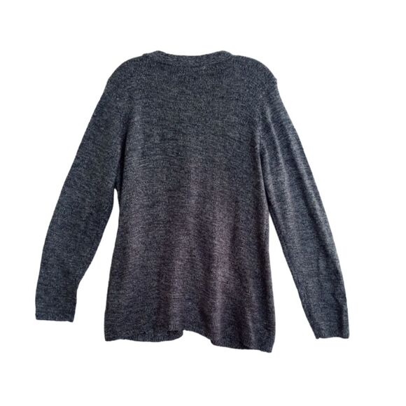 Karen Scott Turbo Cardigan Sweater Women's Large Blue Buttons Soft - Picture 2 of 11